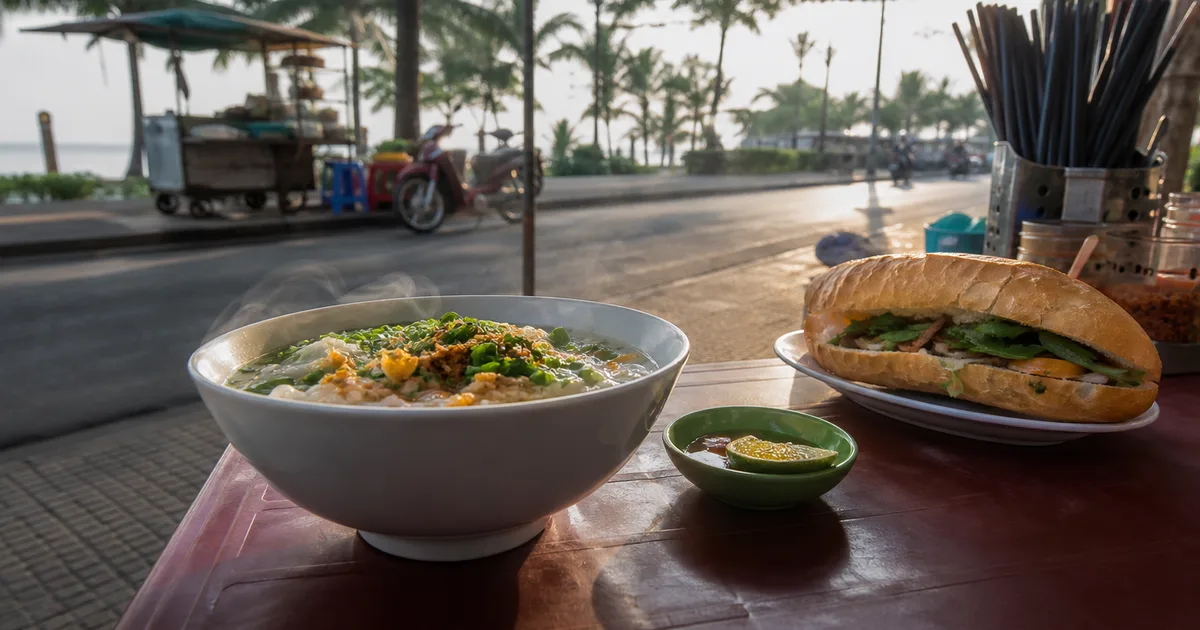 Best breakfast spots in Duong Dong Phu Quoc — bun quay and morning market street food
